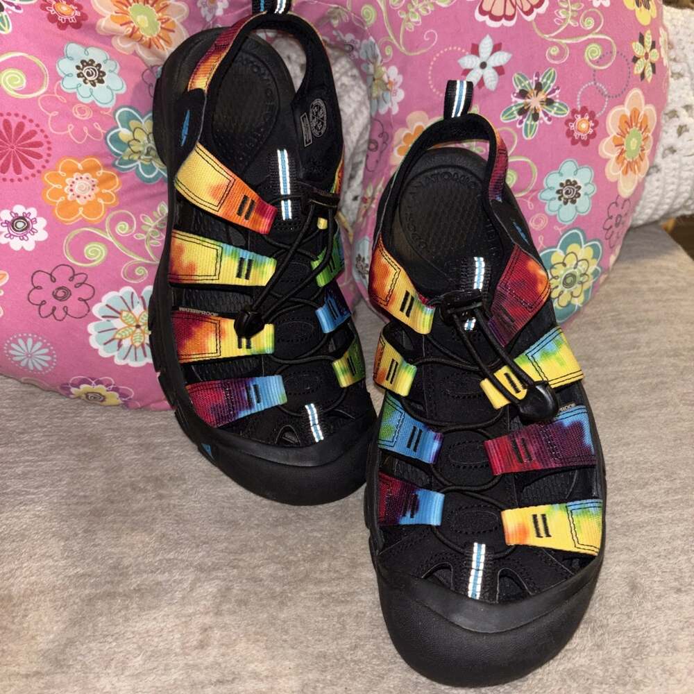 New KEEN Newport Retro Hiking Sandals – Men's Size 10.5 (Original Tie Dye)
